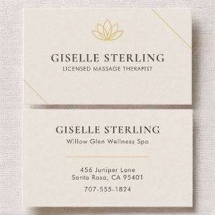 Carte De Visite Thérapeute en massage agréé