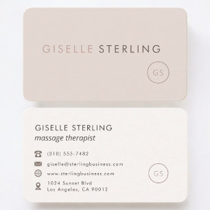 Carte De Visite Thérapeute en Massage Féminin Professionnel