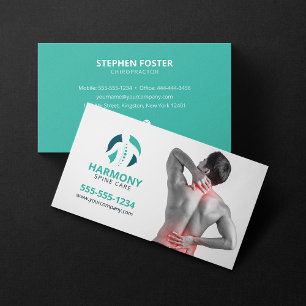 Carte De Visite Thérapie de Massage Chiropratique Chiropraticien S