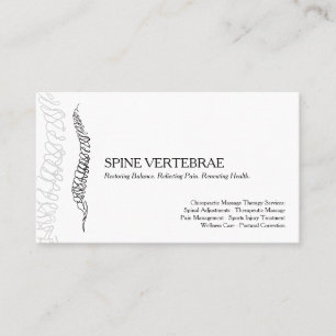 Carte De Visite Thérapie de massage chiropratique moderne
