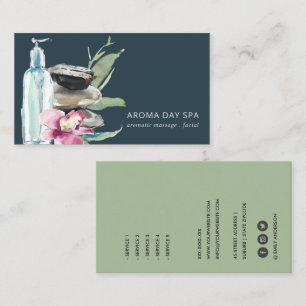 CARTE DE VISITE THÉRAPIE DE MASSAGE SPA DE LA MARINE DE PIERRE D'O