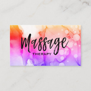 Carte De Visite *~* Thérapie de massage Thérapeute de massage Aq