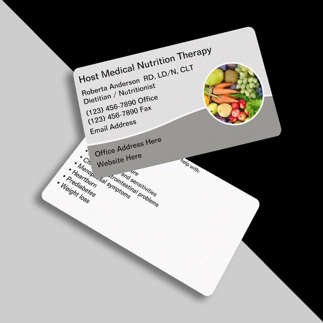 Carte De Visite Thérapie nutritionnelle Médicale moderne (Créateur téléchargé)