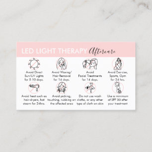 Carte De Visite Thérapie par lumière LED : soins post-traitement