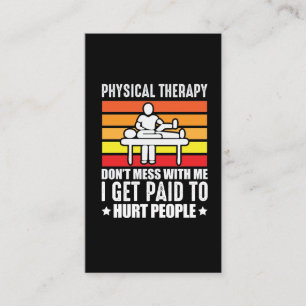Carte De Visite Thérapie physique Assistant de massage physiologi