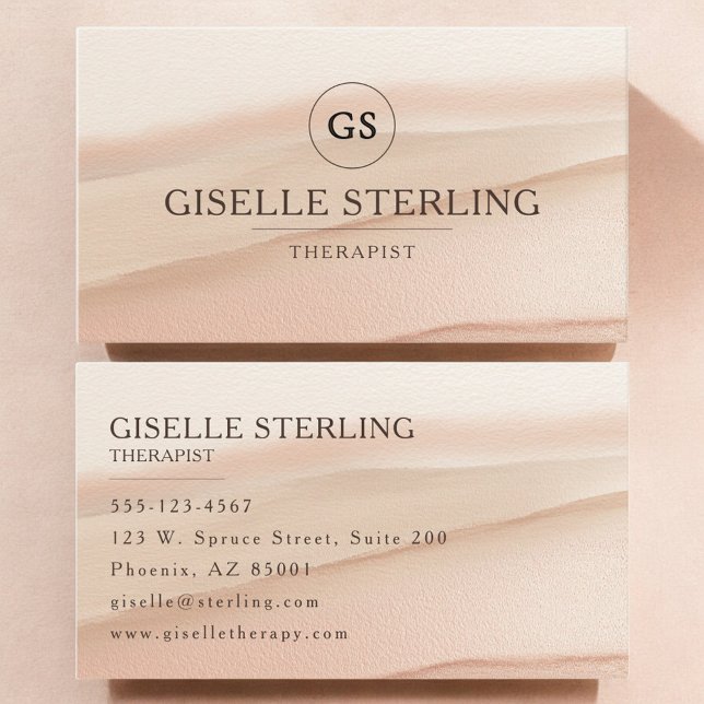 Carte De Visite Therapist Psychologist Terracotta (Créateur téléchargé)