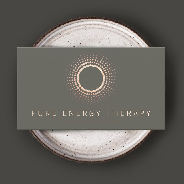 Carte De Visite Thérapiste du cercle Energy Healer (Créateur téléchargé)