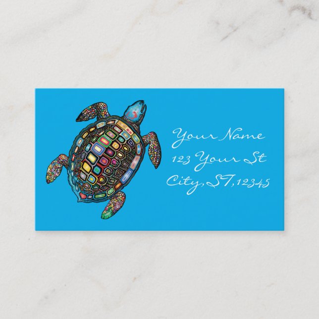 Carte De Visite Thunder_Cove des tortues de mer (Devant)