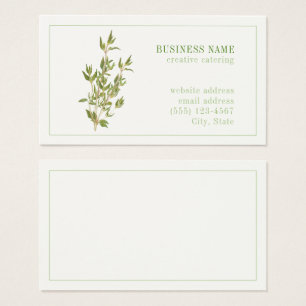 CARTE DE VISITE THYME 3.5x2