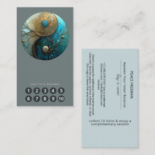 Carte De Visite Tides of Balance Yin Yang Design