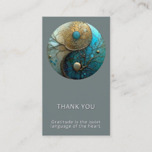 Carte De Visite Tides of Balance Yin Yang Design
