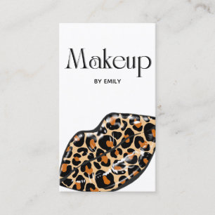 Carte De Visite Tiger Lips Gold Métallurgiste maquillage