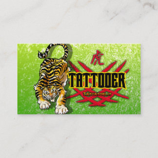Carte De Visite Tigre de Tattooer