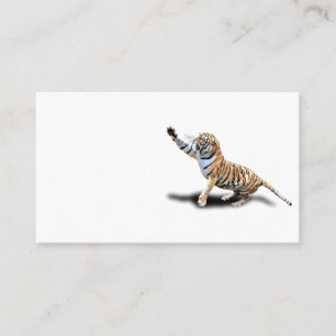 CARTE DE VISITE TIGRE FÂCHÉ