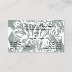 Carte De Visite Tigre par Franz Marc; Expressionnisme Vintage Anim