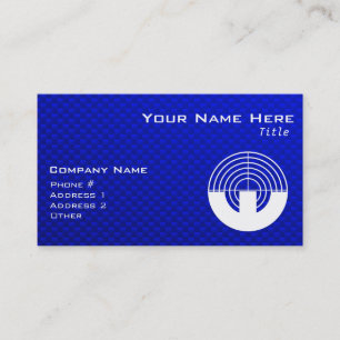 Carte De Visite Tir bleu de sport
