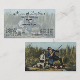 Carte De Visite Tir de canard sauvage par Nathaniel Currier