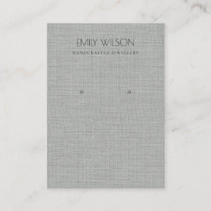 CARTE DE VISITE TISSU D'ARGENT TEXTURE DE LA CANNE À FOILE ÉCRAN