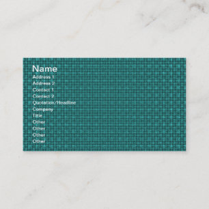 Carte De Visite Tissu turquoise