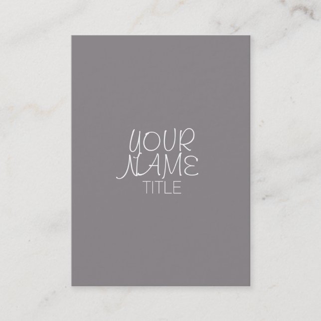 Carte De Visite Titane Freehand simple (Devant)