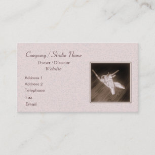 carte de visite 'Toe Shoes'