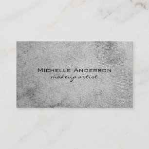 Carte De Visite Toile de texture minimaliste Gris Faux
