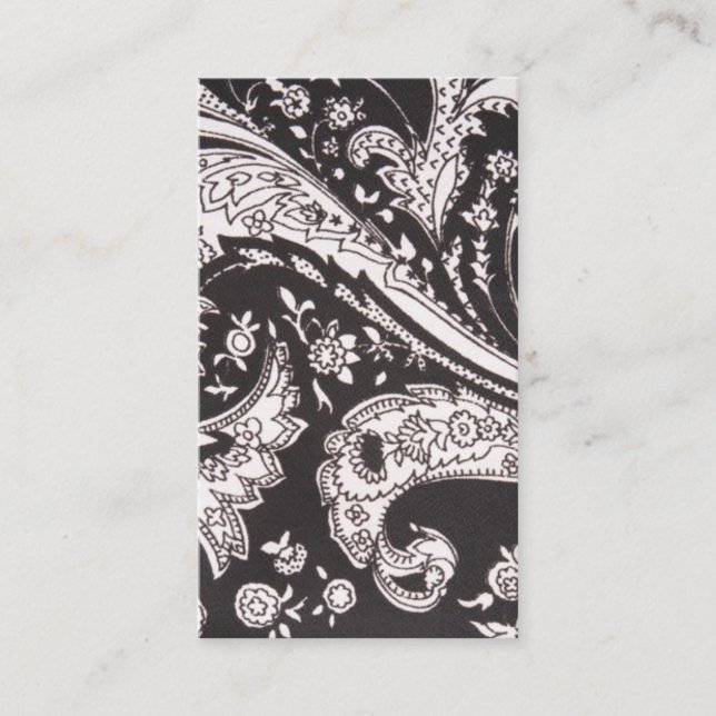 Carte De Visite Toile noir (Devant)