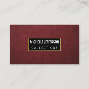 Carte De Visite Toile rouge Collections d'art