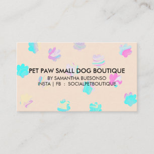 Carte De Visite Toilettage d'animaux de compagnie chats chiens pat