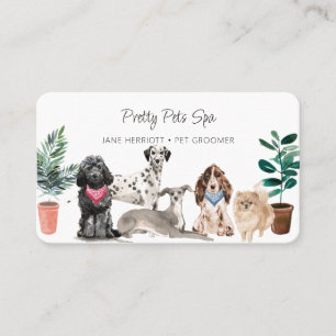Carte De Visite Toilettage d'animaux de compagnie Spa pour animaux