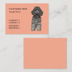 Carte De Visite Toilettage de chien caniche