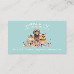 Carte De Visite Toilettage de chien chat boutique de vétérinaire p