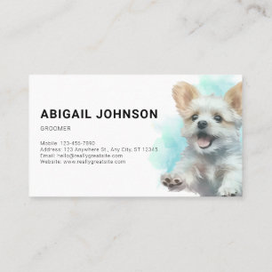 Carte De Visite Toilettage Élégant pour Chiens/Animaux de Compagni