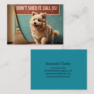 Carte De Visite Toilettage Rétro pour Chiens « Ne le Lâchez Pas, A