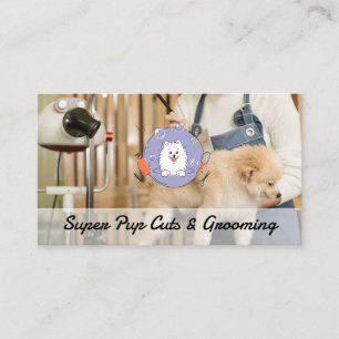 Carte De Visite Toiletteur Brosse Chien Services Animaux