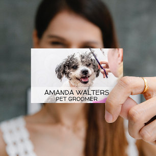 Carte De Visite Toiletteur pour Animaux Coupe de Cheveux pour Ch