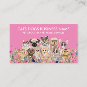 Carte De Visite Toiletteur pour animaux de compagnie chiens chats