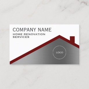 Carte De Visite Toit minimaliste professionnel