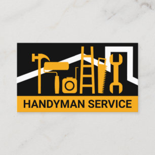 Carte De Visite Toit simple Creative Handyman Tools