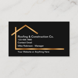 Carte De Visite Toitures Et Service De Construction Classiques