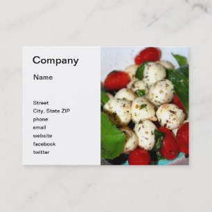 Carte De Visite Tomate-cerise et salade de mozzarella