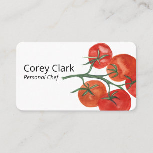 Carte De Visite Tomates en santé Chef personnel nutritionniste mo