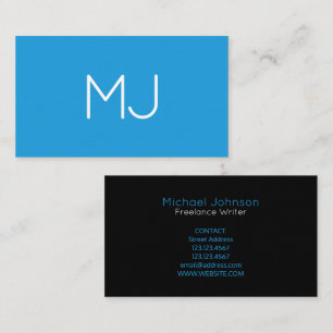 Carte De Visite Ton audacieux minimal hyper de duo de logo