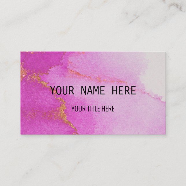 Carte De Visite Ton bijou rose personnalisé (Devant)