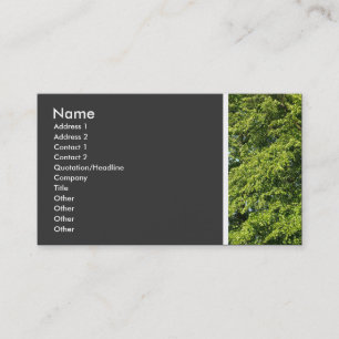 Carte De Visite Ton de texture (Arbres II)