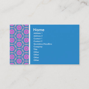 Carte De Visite Ton textuel - Terrazzo Motif - Bleu