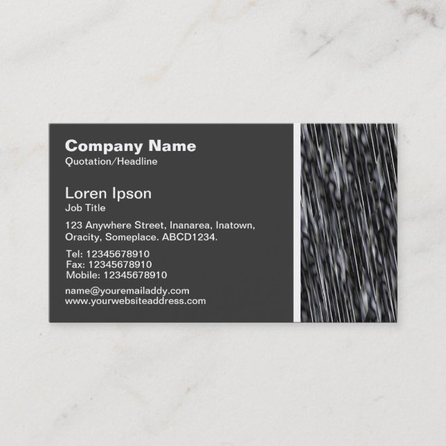 Carte De Visite Ton texture - Space Rock Abstrait (Devant)