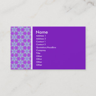 Carte De Visite Ton texture - Terrazzo 02 - Violet (7C12C3)