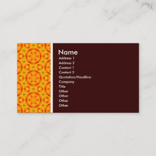 Carte De Visite Ton texture - Terrazzo 05 - Brown foncé