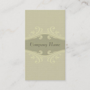 Carte De Visite Tonalité Beige Linge naturel Texture & torons